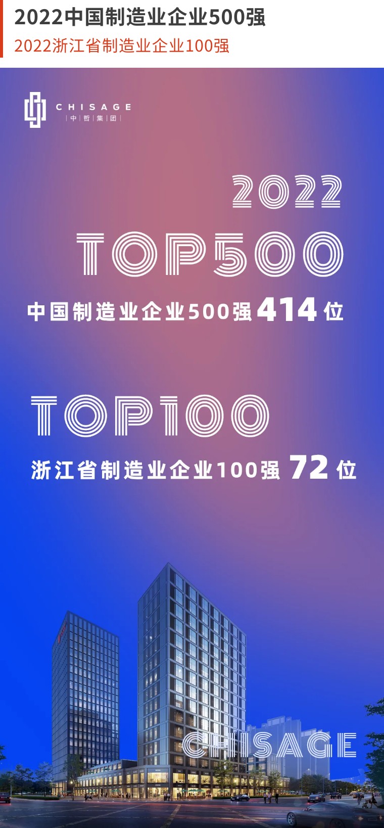 星空娱乐｜大“势”发声：：：2022中国制作业企业500强！！！